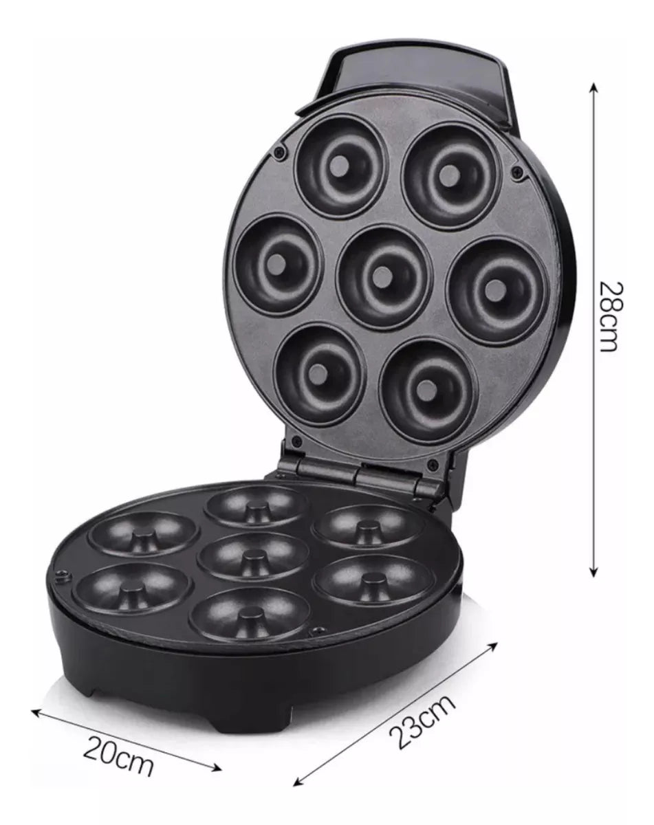 Maquina Eléctrica P/ Mini Donas Antiadherente Indicador Luz