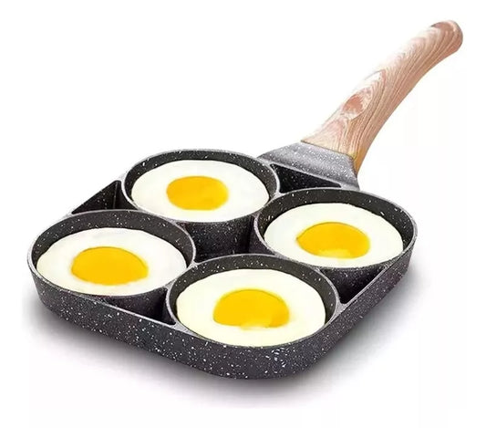 Sarten Antiadherente 4 Puestos Sarten Multifucional Huevos