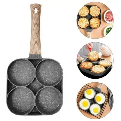 Sarten Antiadherente 4 Puestos Sarten Multifucional Huevos