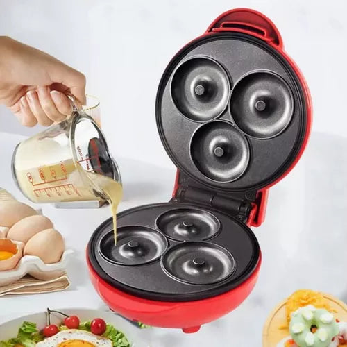 Máquina De Mini Donas Por 3 Antiadherente