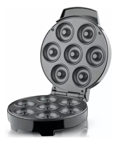 Maquina Eléctrica P/ Mini Donas Antiadherente Indicador Luz