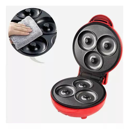 Máquina De Mini Donas Por 3 Antiadherente