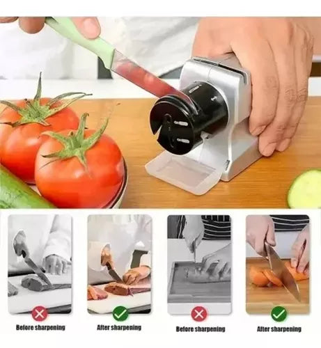 Afilador De Cuchillos Eléctrico 2 En 1 Manual Hogar Cocina