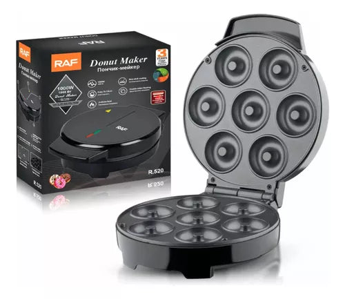 Maquina Eléctrica P/ Mini Donas Antiadherente Indicador Luz