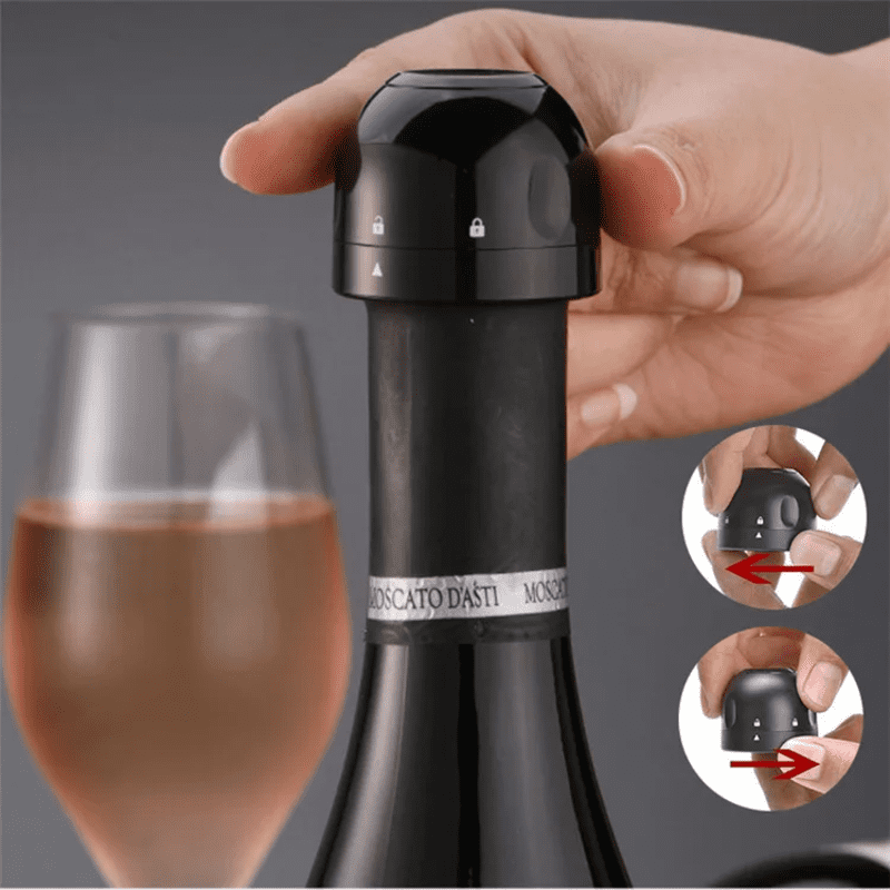 Tapon bomba para vino sellador tapa con seguro