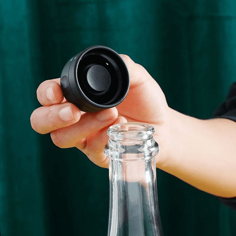 Tapon bomba para vino sellador tapa con seguro