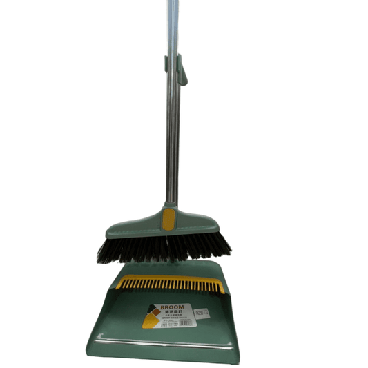 Kit escoba y recogedor set de limpieza ajustable